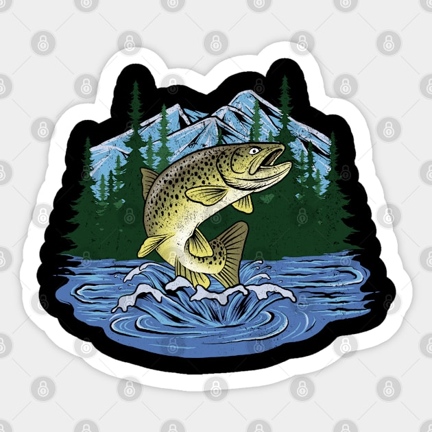 trout color flying Sticker by insane69